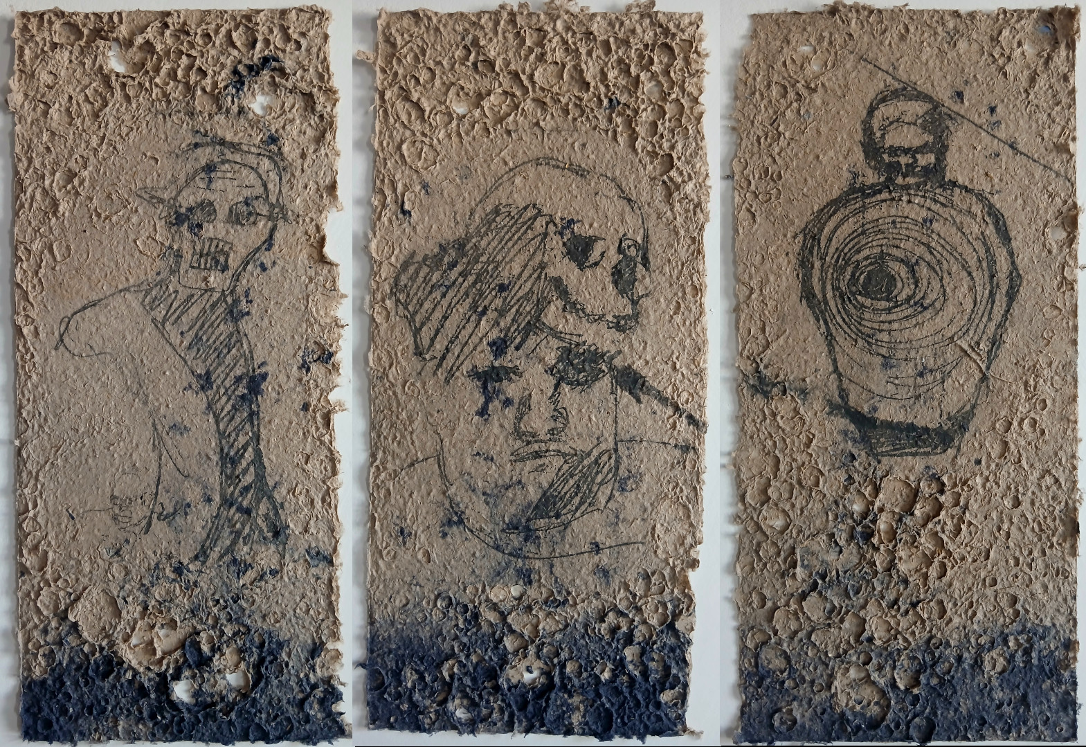 donkey poo pulp prints, Pulp Painting